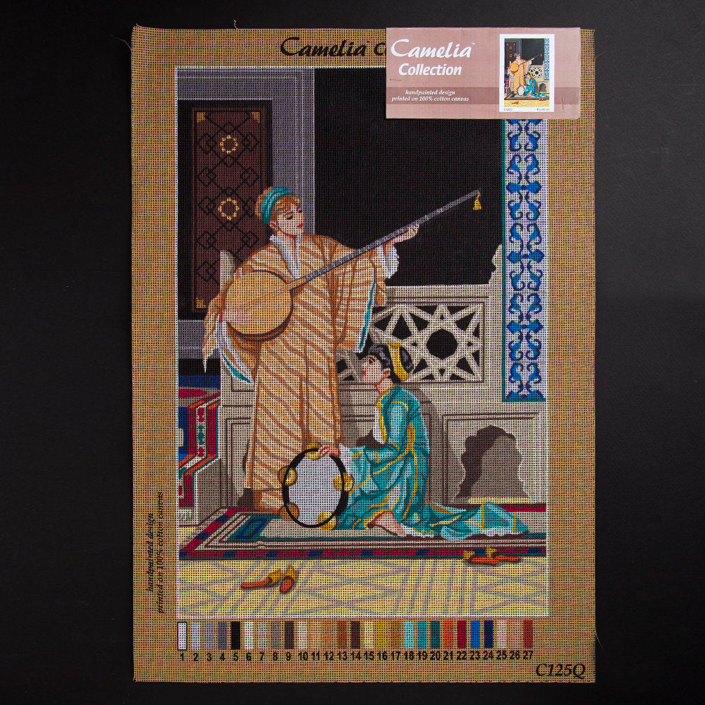 ORCHİDEA 40 x 60 cm Müzisyen Kadınlar Baskılı Goblen C125Q